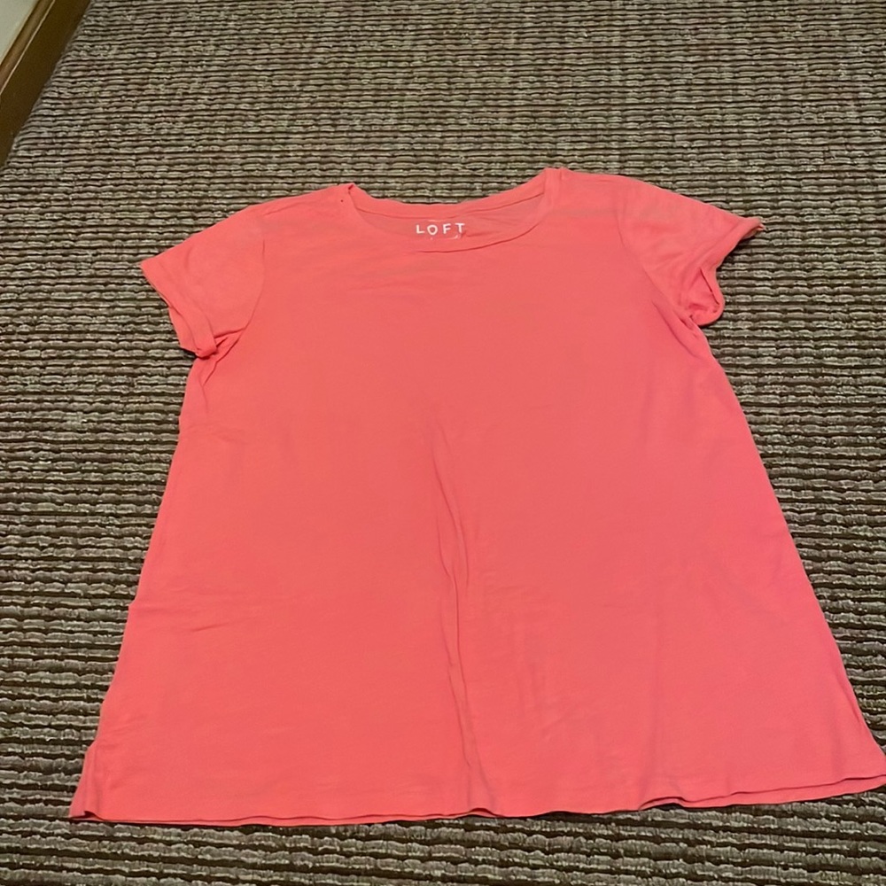 Plain coral shirt